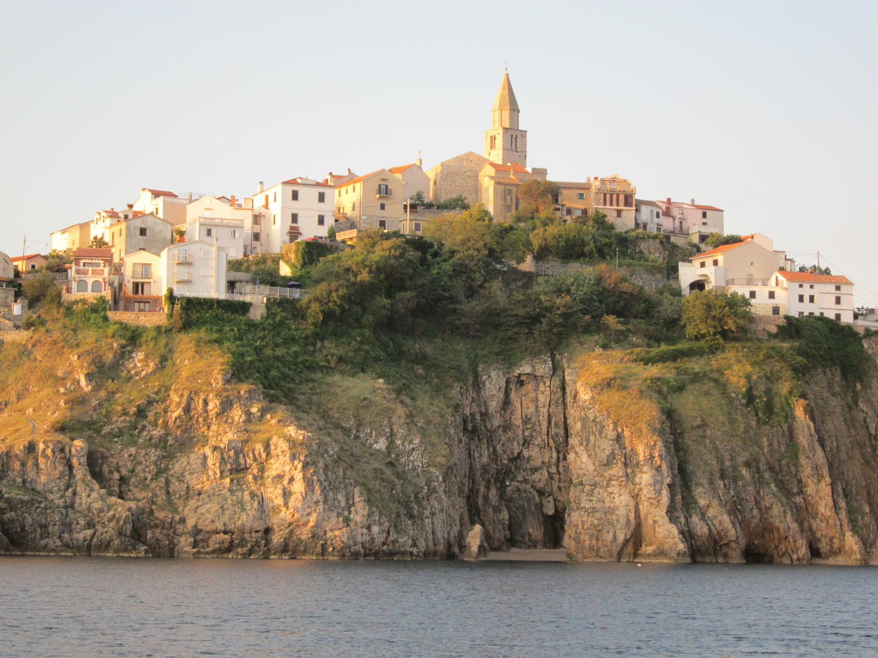 Vrbnik view from the sea