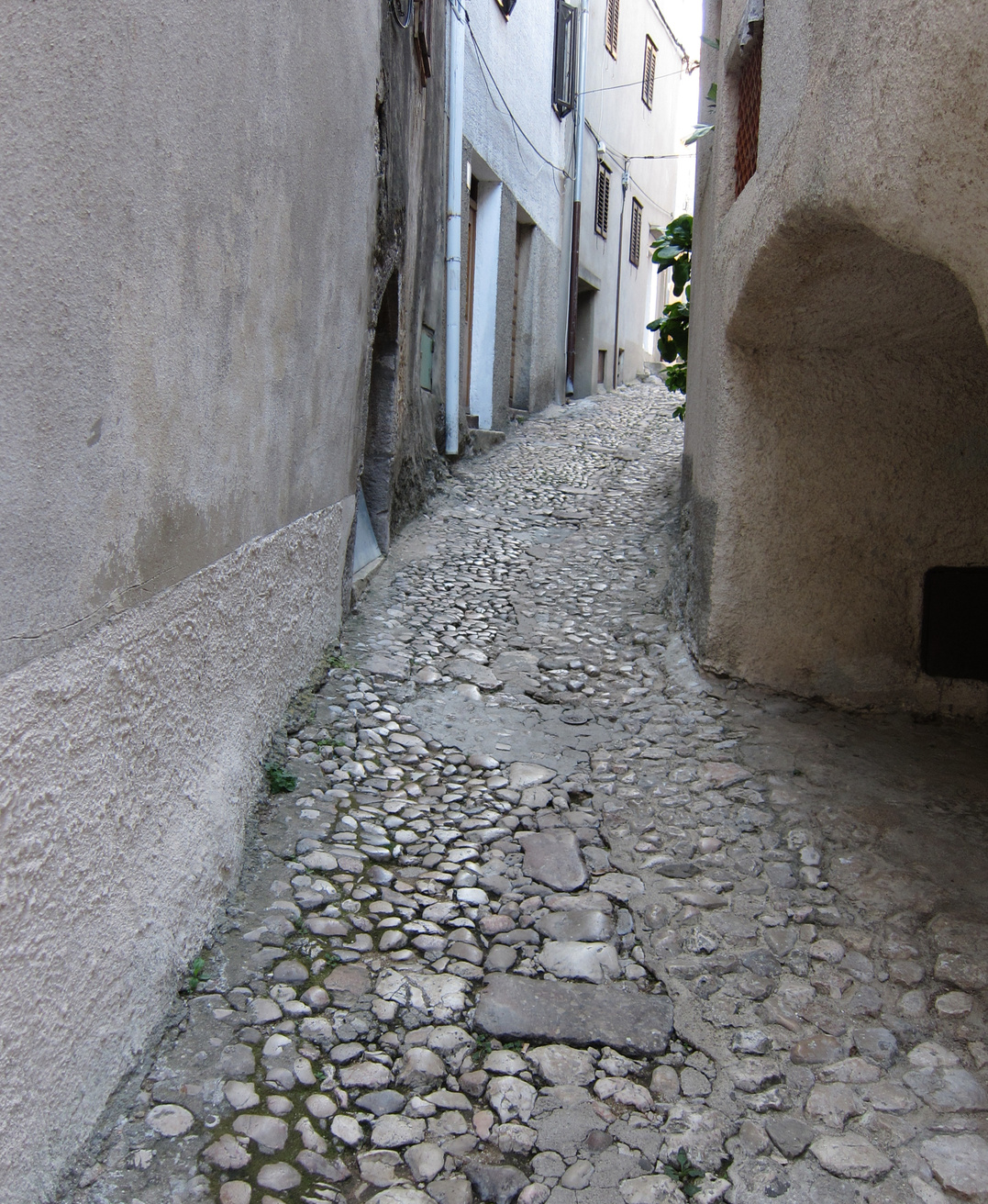 Cobblestone streets in Vrbnik