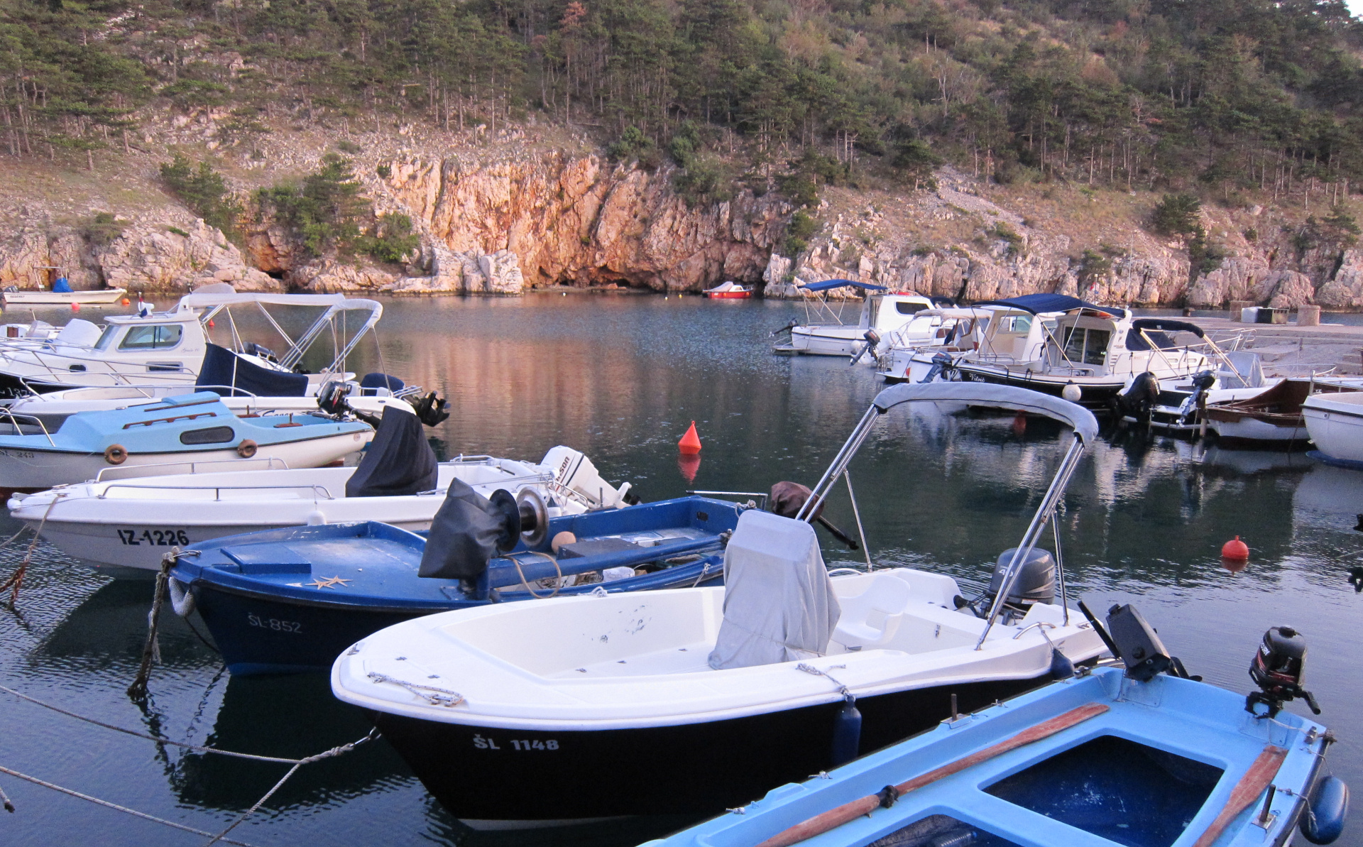 Boats at the port in Vrbnik